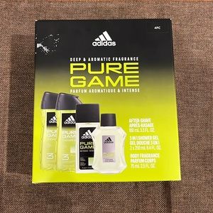 Adidas Deep Aromatic Fragrance Pure Game Set of 4 Bundle New